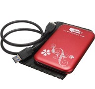Корпус для SSD 2,5" красный 563