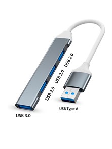 Хаб USB 3.0 4 порта ( 3 из них USB 2.0) 872