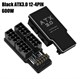 Адаптер/Переходник с 12VHPWR PCie 5.0 на 4x ATX 8pin, 180 градусов черный RVS алюминиевый 253 - фото 3492
