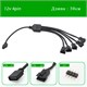Переходник с 12v4pin RGB на 5х jst sm 4 pin папа 504 - фото 4435
